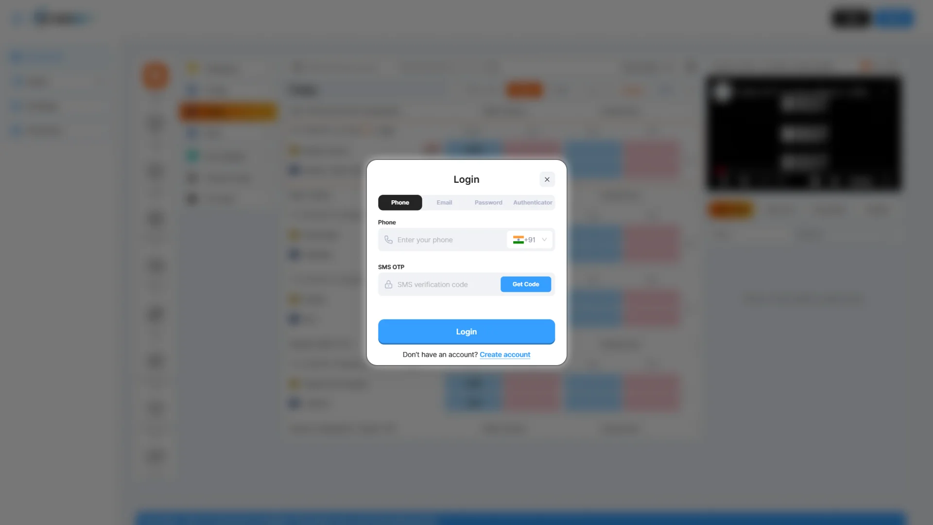 If you din't have Indibet account yet, then create it.