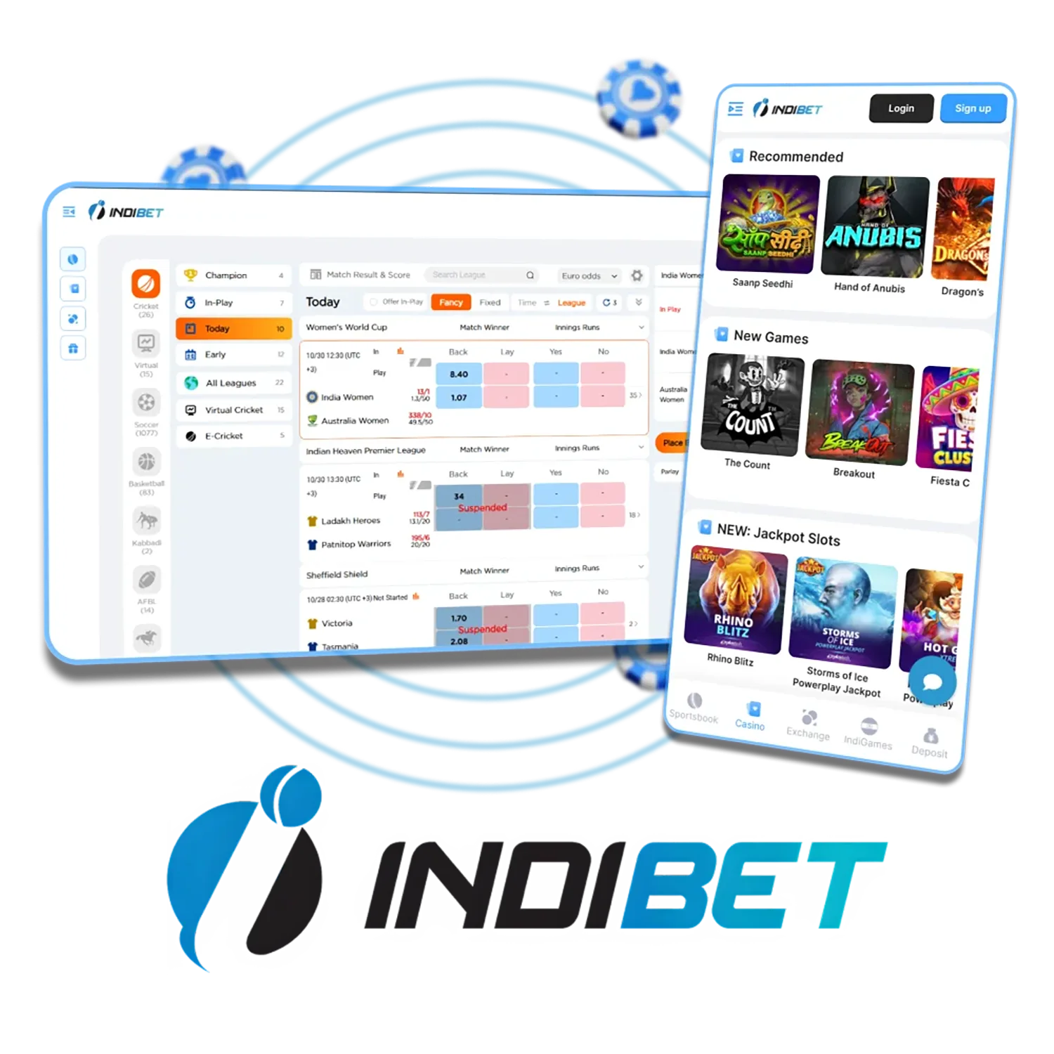 Indibet is a cricket betting site with lucrative bonuses.